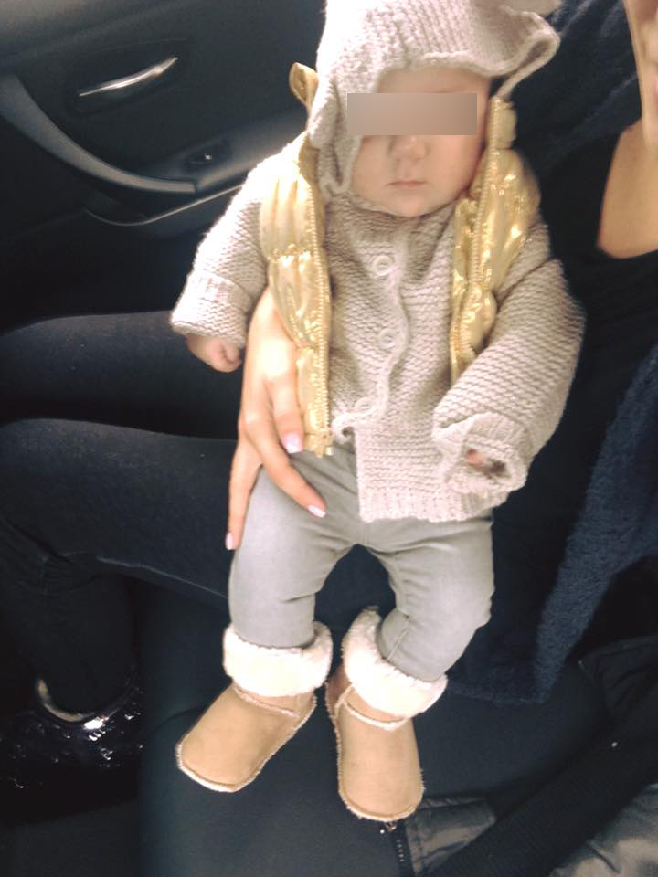 Andreea Tonciu este foarte mândră de fetiţa ei, Rebeca.