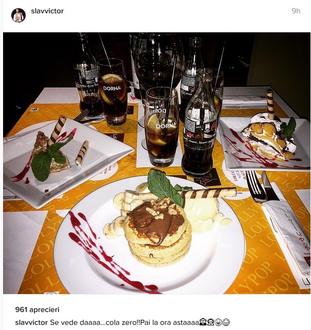 Victor Slav a dat iama în prăjituri