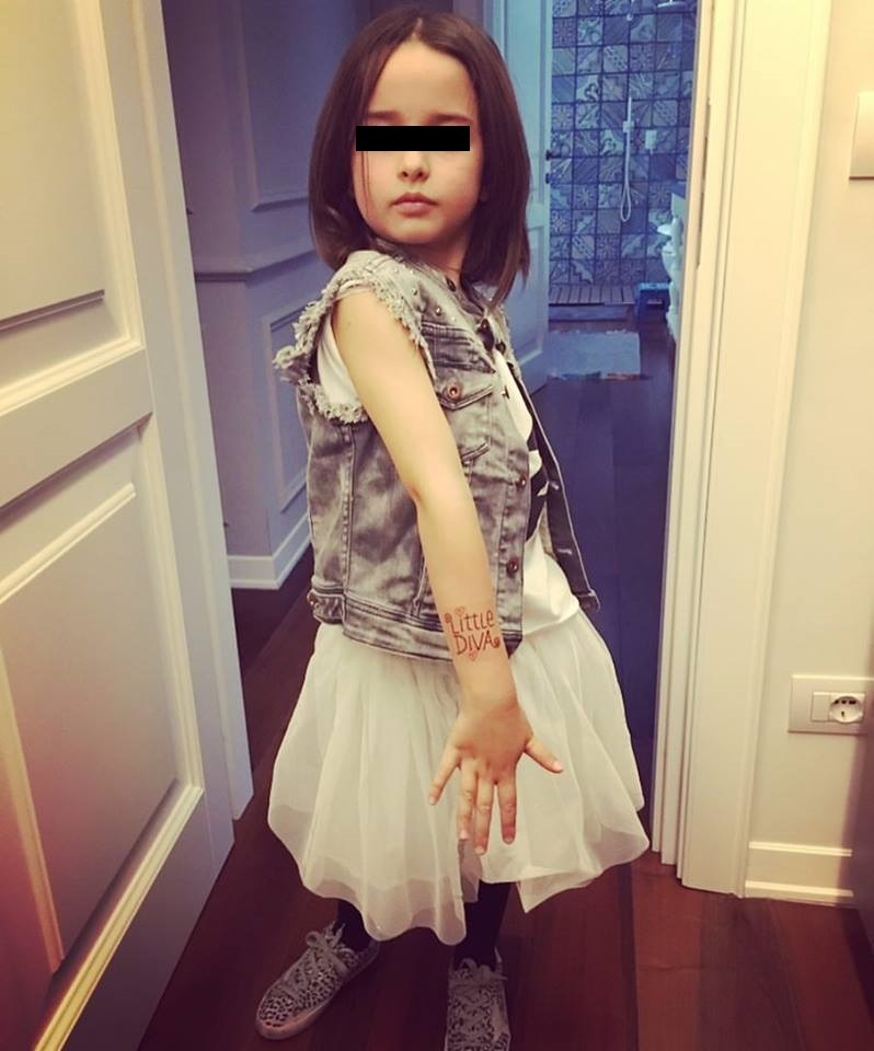 Anastasia, fiica cea mică a Adelinei şi a lui Cristian Chivu