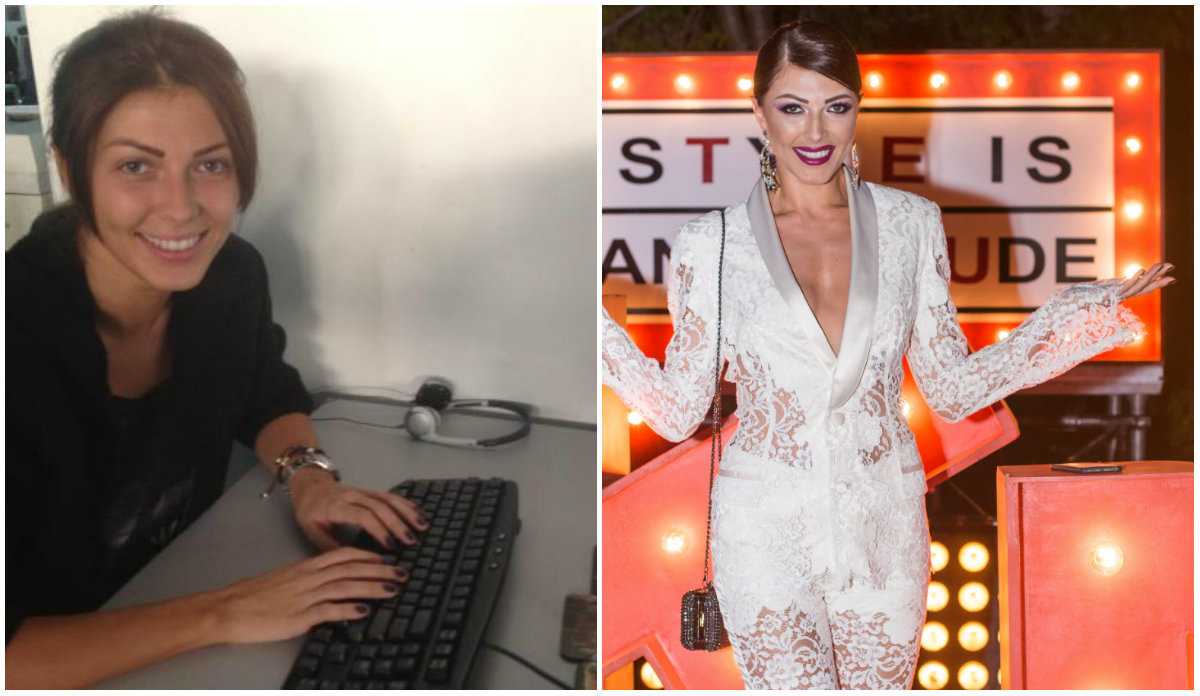 Ilinca Vandici nemachiată vs. machiată