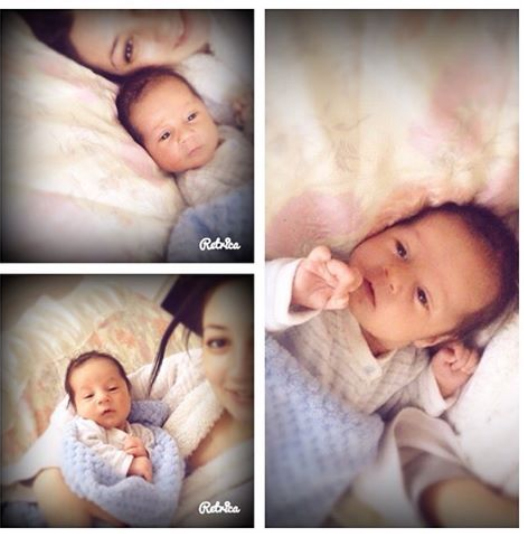 Medana este foarte  mândră de micuţul ei, pe care l-a adus pe lume în urmă cu o lună.