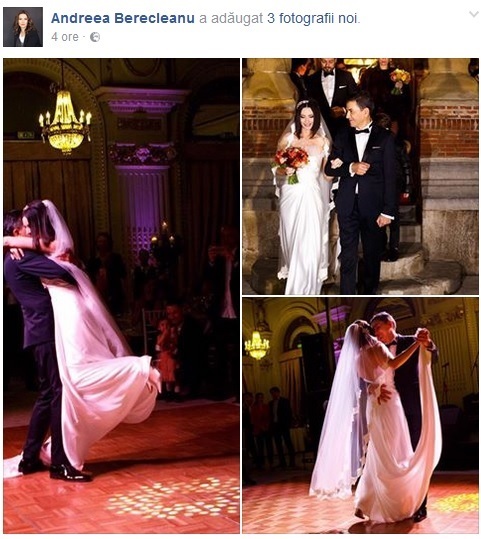 Andreea Berecleanu, imagini de colecţie de la nuntă