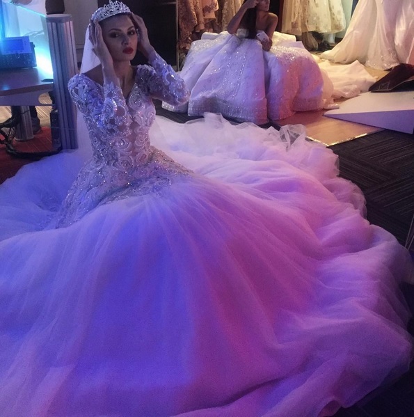 Ramona Gabor, în rochie de mireasă