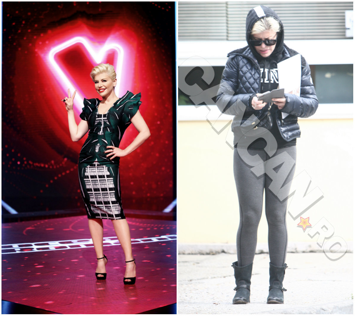 Loredana Groza pe TV vs. Loredana Groza pe stradă