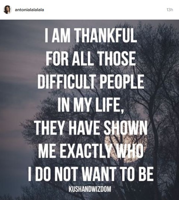 Mesajul transmis de Antonia