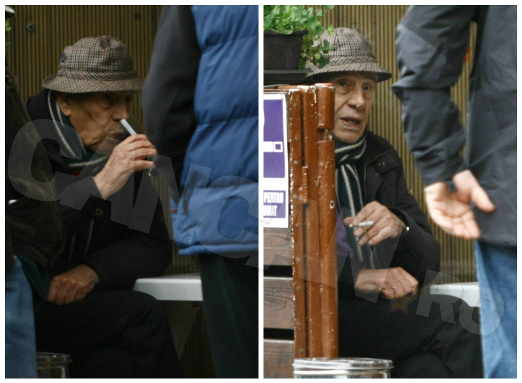 Mitică Popescu, şpriţ cu câţiva tovarăşi la o cârciumă de cartier.