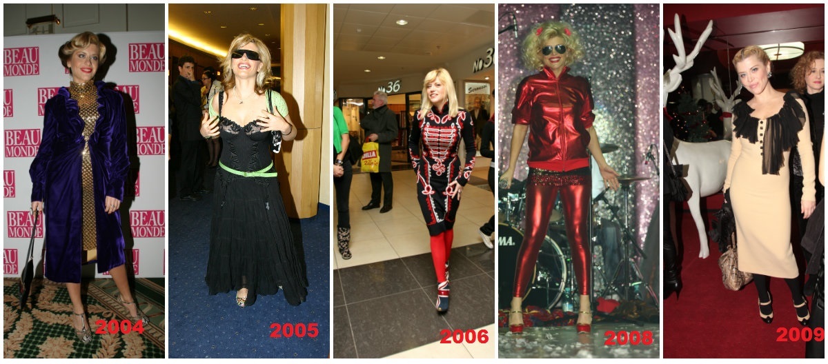 Transformările prin care a trecut Loredana în perioada 2004-2009