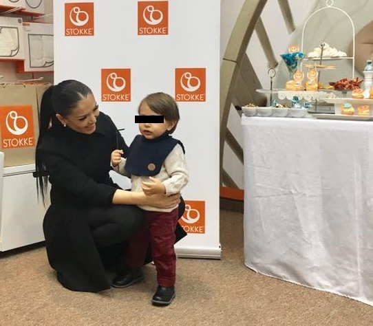 Andreea Mantea, împreună cu David la primul lui eveniment monden