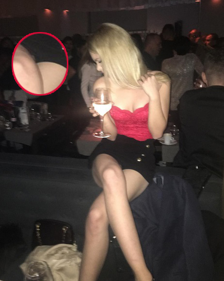 Barbie de România, cu chiloţii la vedere în club