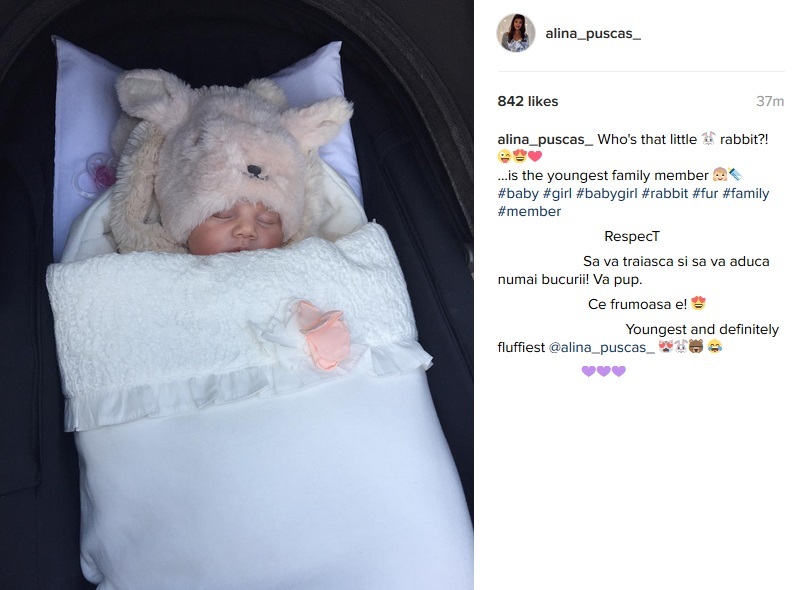 Melissa, fiica Alinei Puşcaş