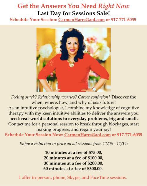 Anunţul postat de Carmen Harra