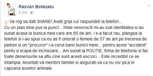 Mesaj alarmant al lui Răzvan Botezatu pentru prieteni