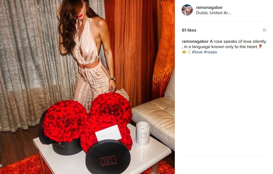 Ramona Gabor, cucerită de cele trei buchete de trandafiri primite