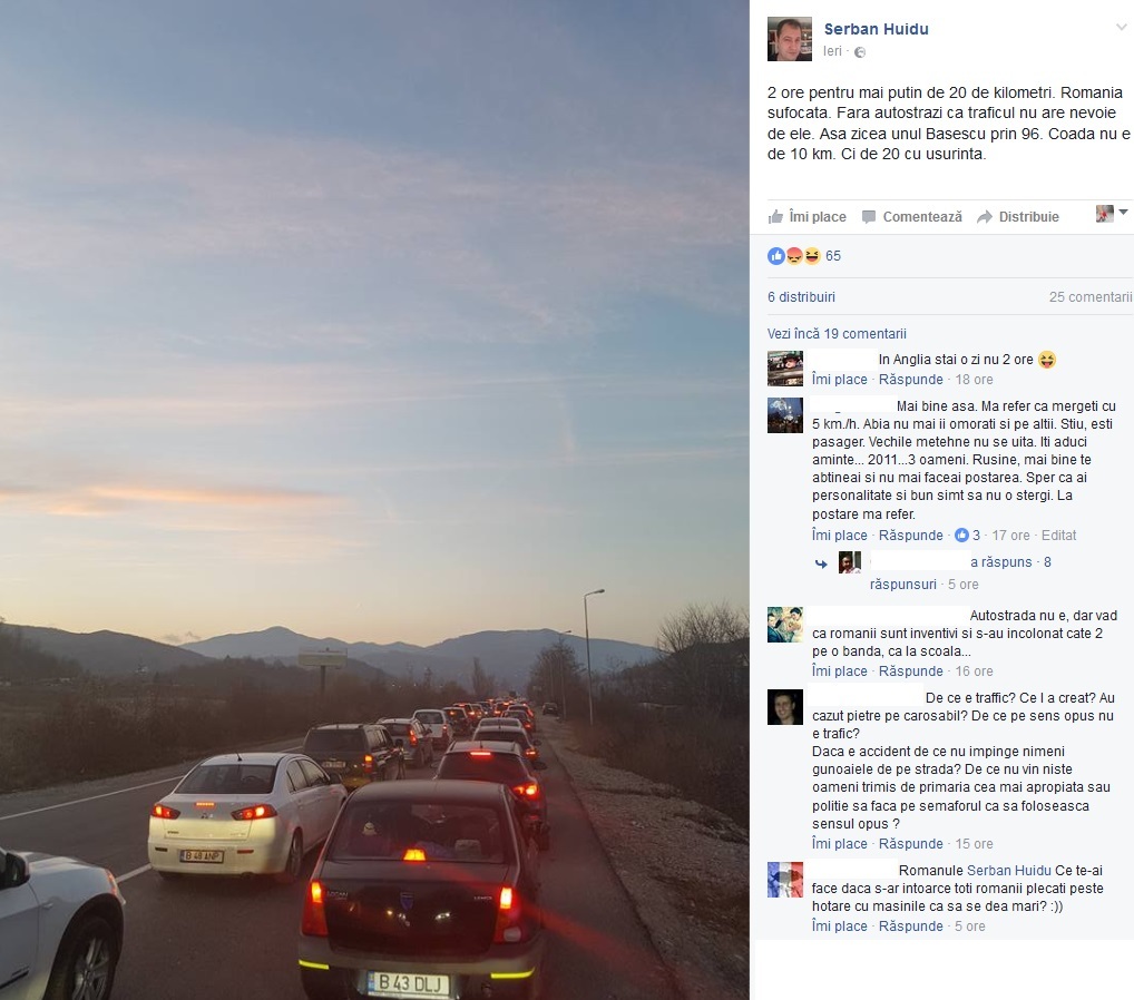 Mesaju postat de Şerban Huidu