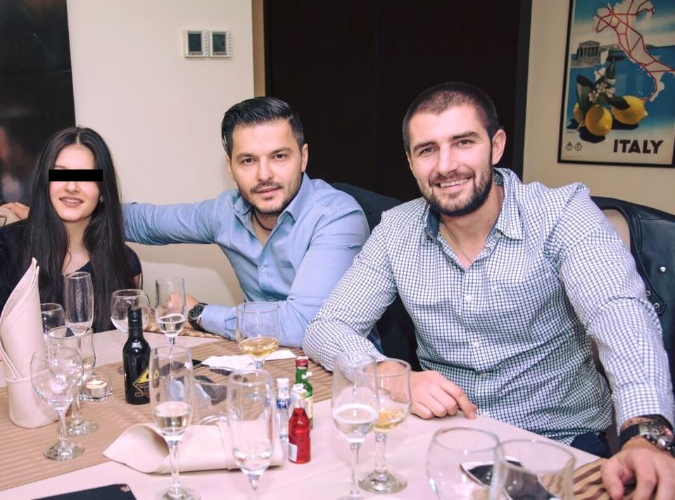 Liviu Vârciu împreună cu fiica lui, Carmina, şi Cătălin Cazacu