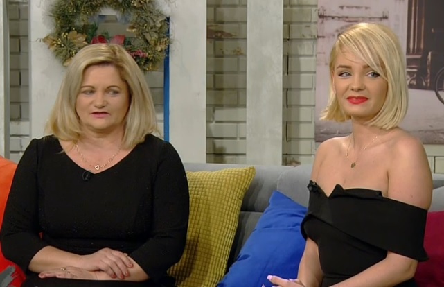 Maria Constantin, împreună cu mama ei, Cristina