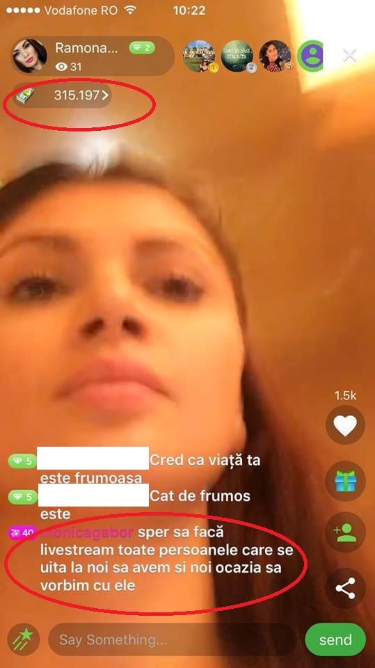 Ramona Gabor a strânsese până duminică 315.197 de coins.