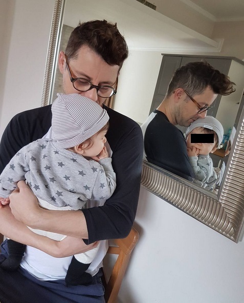 Adrian Sînă, împreună cu Moise, cel mai mic copil al lui şi al Ancăi Serea