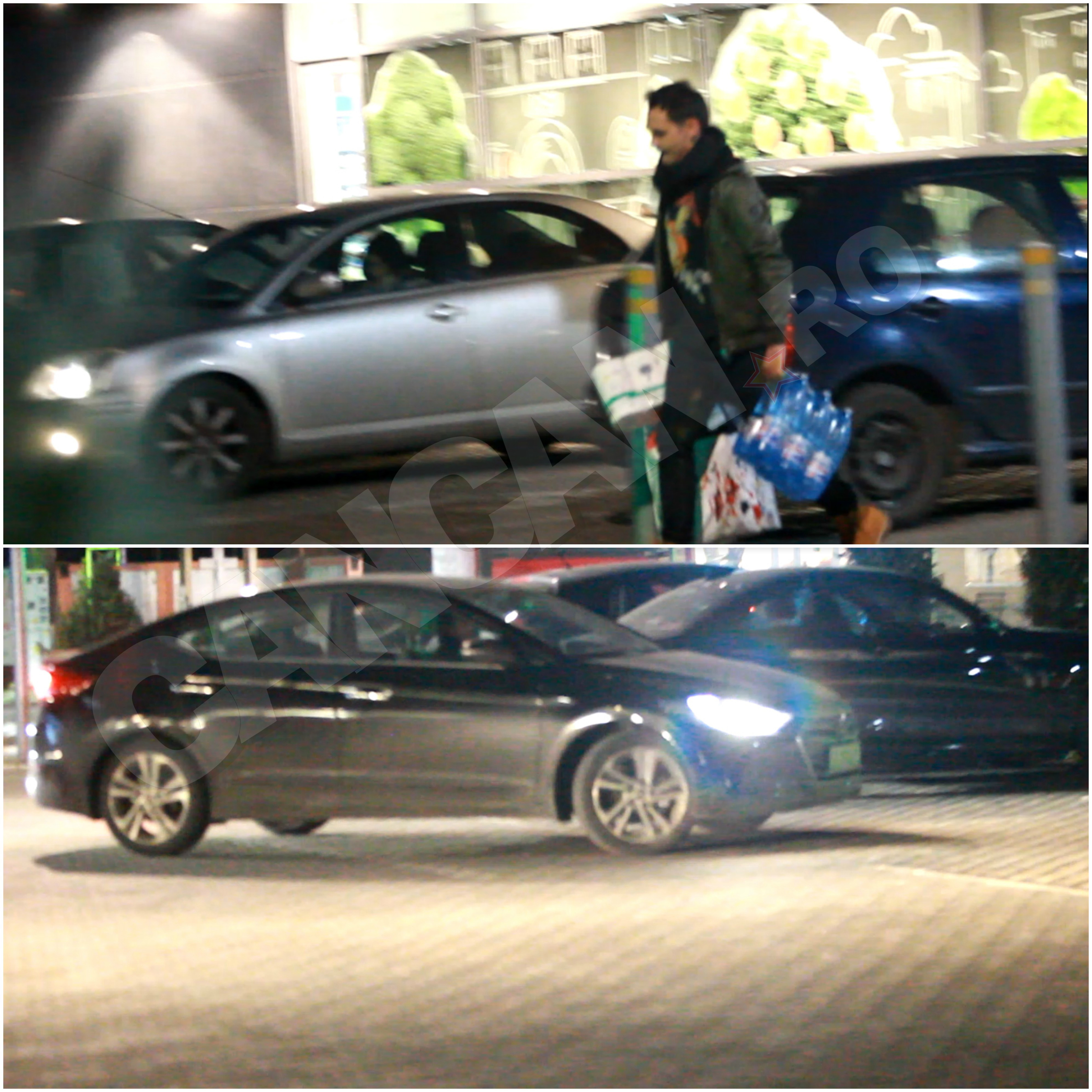 Răzvan Simion a ieşit încărcat de la cumpărături.