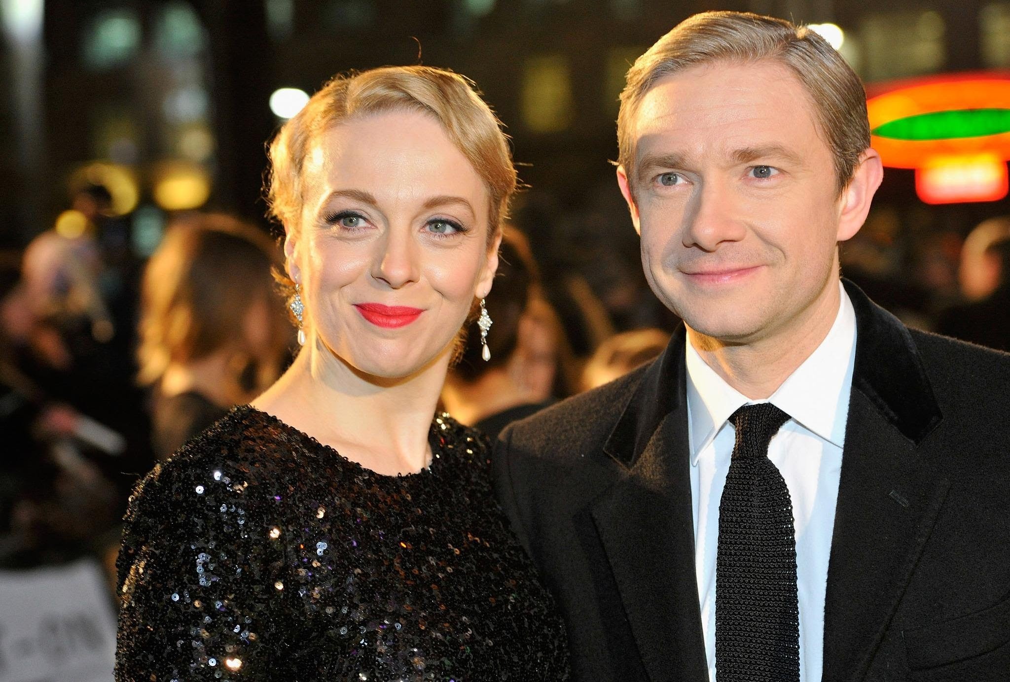 Martin Freeman şi Amanda Abbington