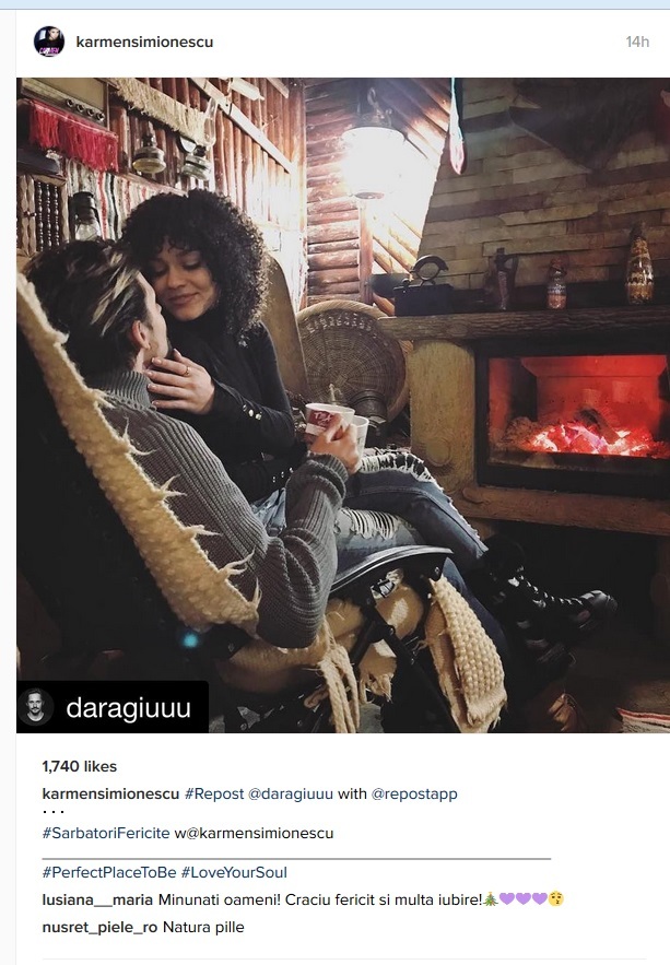 Carmen Minune, în ipostaze tandre cu iubitul