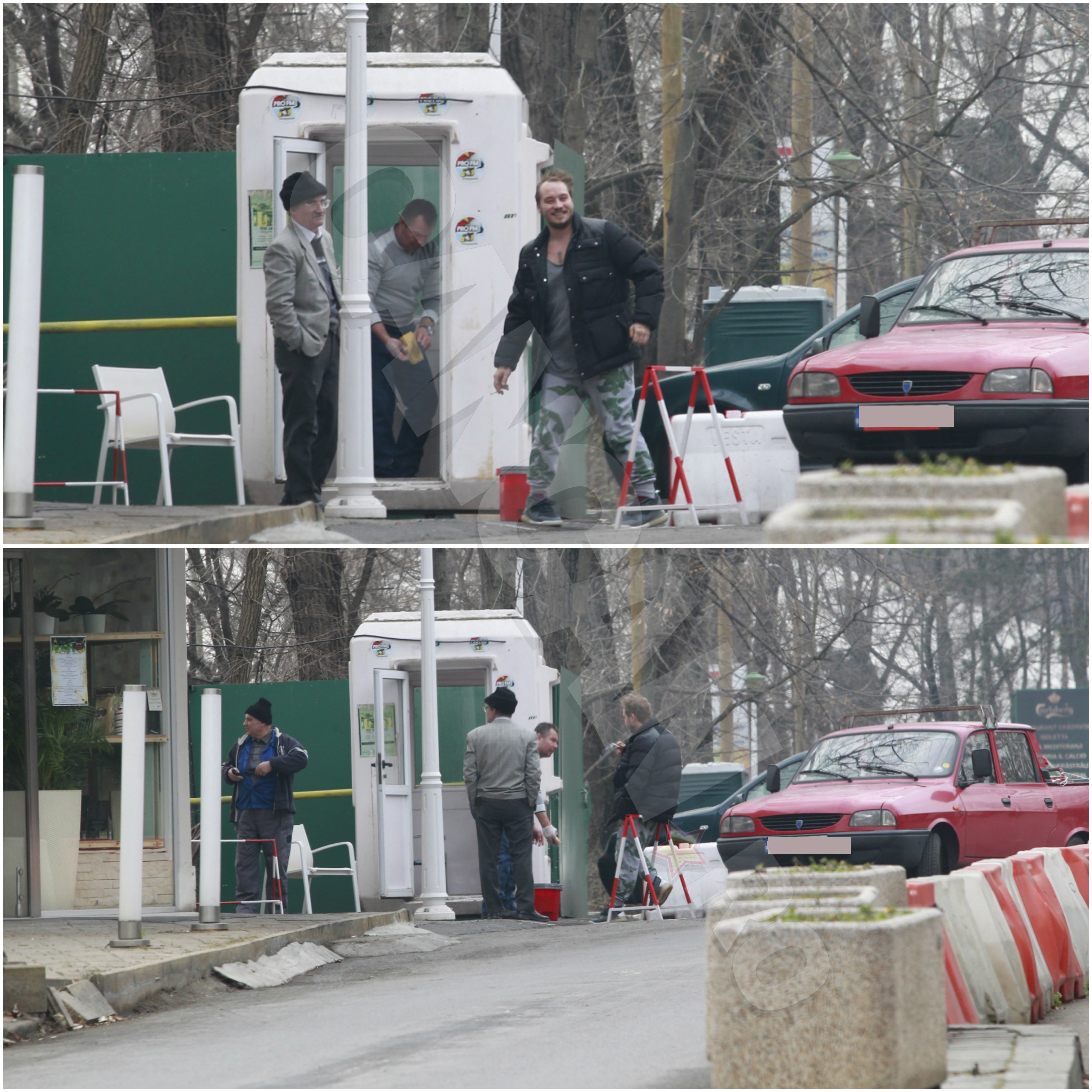 Dan Petrache s-a purtat foarte frumos cu muncitorii, glumind şi stând la ţigară cu ei