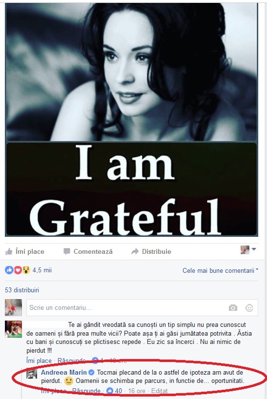 Andreea Marin nu se poate resemna cu ideea că a fost folosită de Tuncay Ozturk