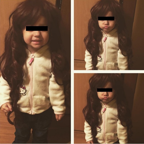 Misha i-a pus fiicei sale perucă