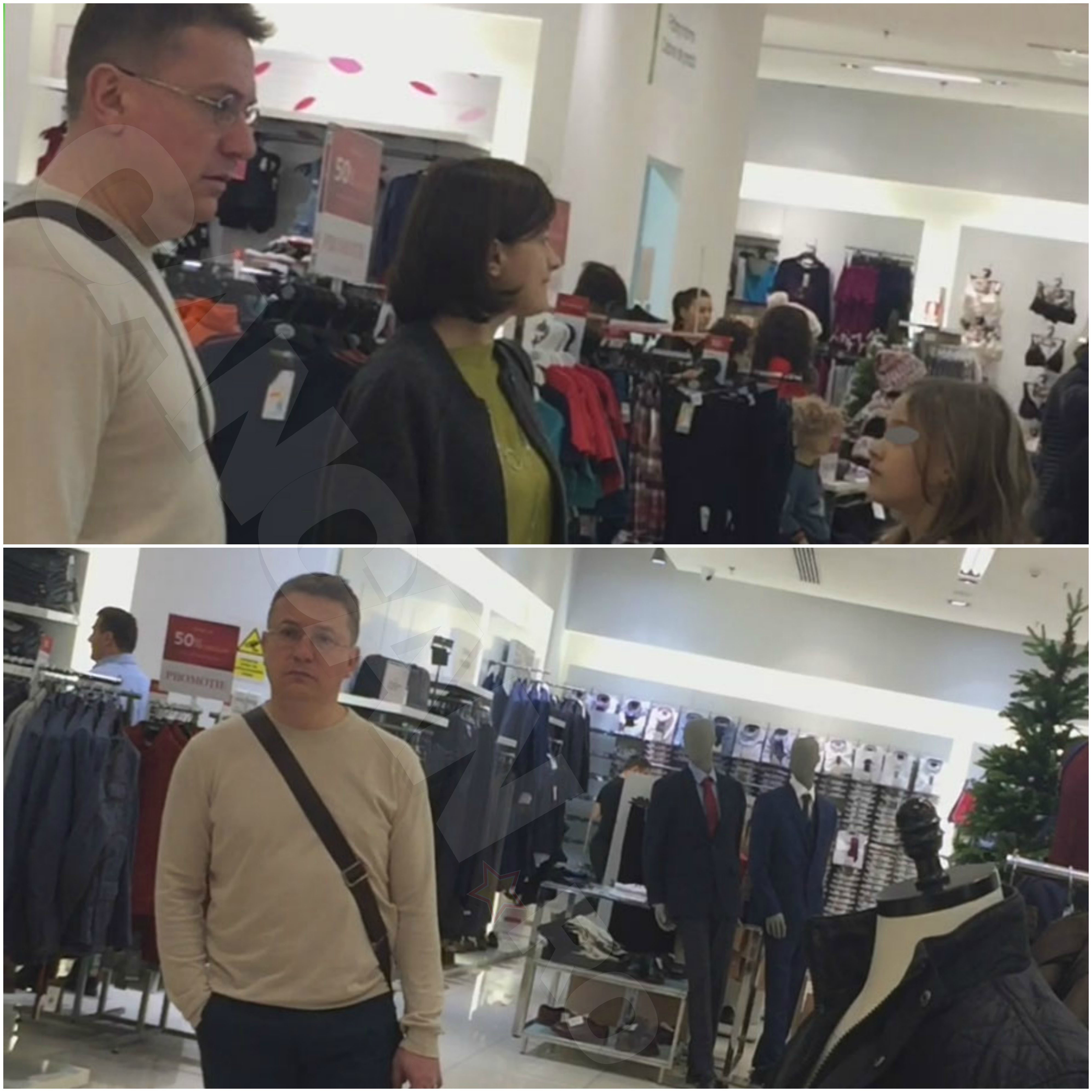 Marius Vizante, şedinţă de shopping la mall cu familia înainte de Revelion