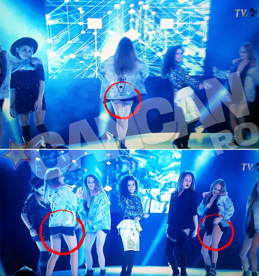 Dansatoarele lui Ami au oferit o privelişte...intimă spectatorilor.