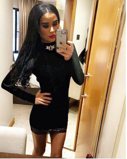 Daniela Crudu a petrecut trecerea dintre ani în Dubai.