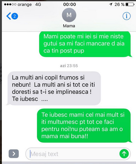 Loredana Chivu a făcut publică conversaţia cu mama sa.