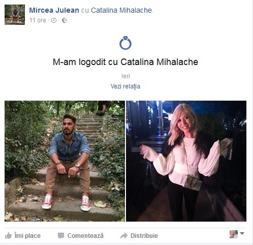 Mircea Julean a anunţat public că s-a logodit cu Sore