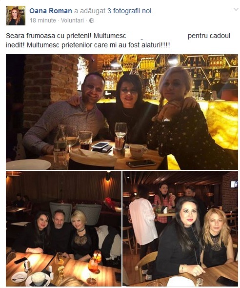 Oana Roman a petrecut alături de prieteni de Sf. Ion