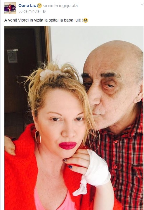 Oana Lis, vizitată la spital de Viorel