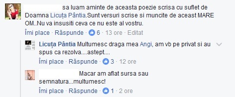 Oana Roman, acuzată că şi-a însuşit o poezie ce nu-i aparţine