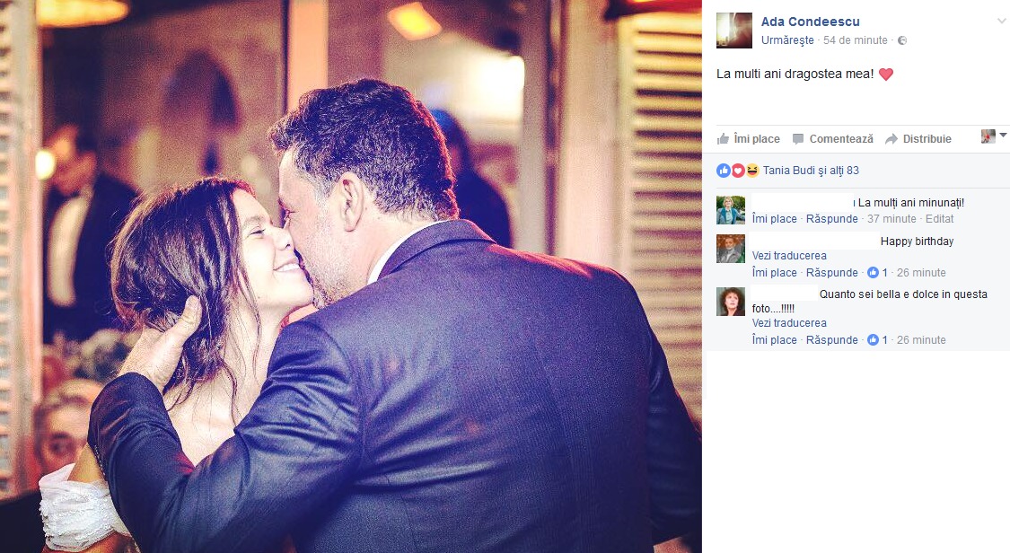 Ada Condeescu şi soţul ei, Cătălin Mitulescu