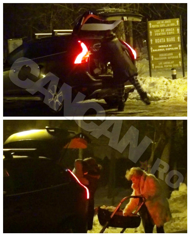 Adela Popescu este o mamă responsabilă, ziua merge la serviciu, iar seara îşi plimbă micuţul.