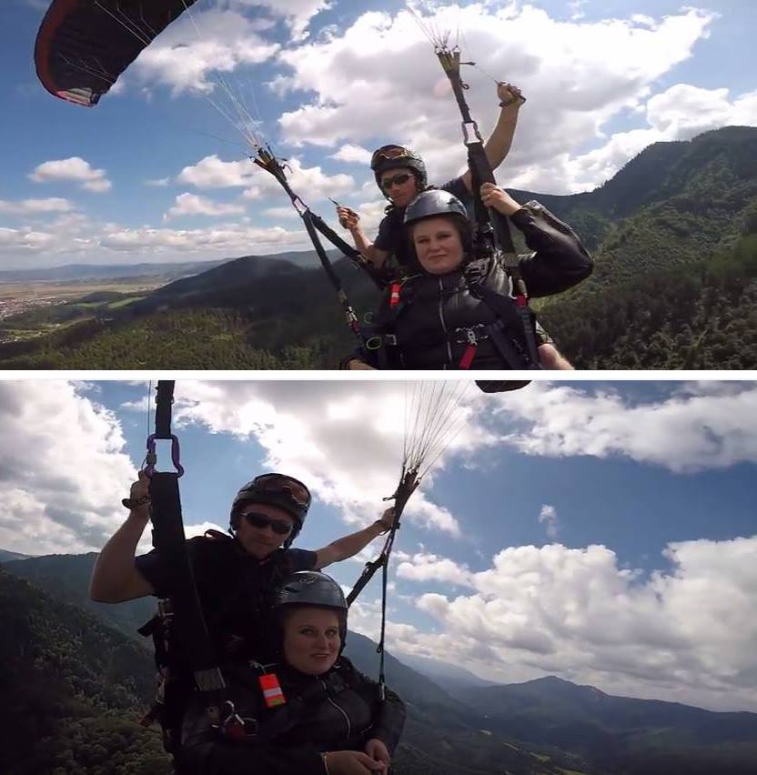 Corina Dragomir a testat şi parapanta! Acum ar vrea să participe şi la curse de raliu.