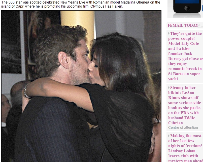 Cel mai fierbinte sărut al anului! Uite-o pe Mădălina Ghenea ce-l mai pupă cu foc pe iubitul ei, Gerard Butler! Se potrivesc sau n