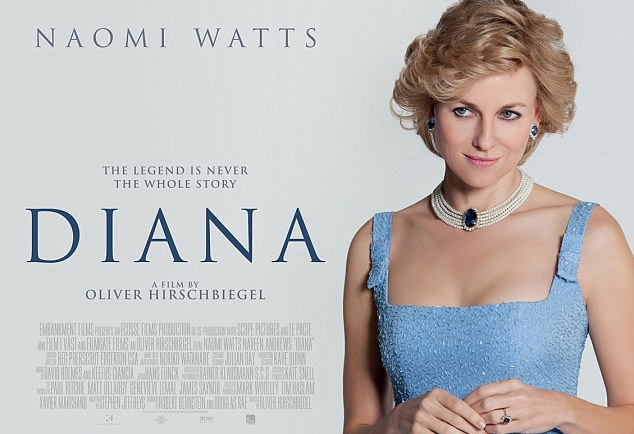 Pe afisul filmului apare imaginea regretatei printese