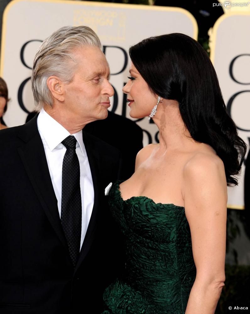 Michael Douglas impreuna cu sotia sa