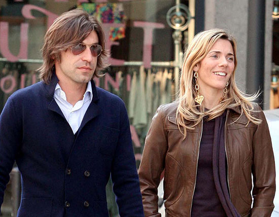 Andrea Pirlo şi Deborah Roversi