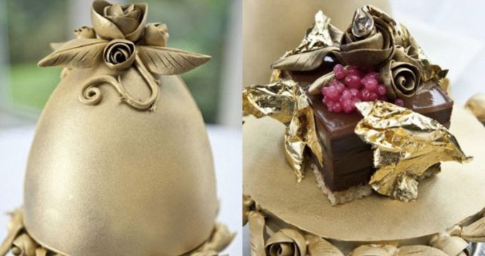 Desertul cu capsuni de la Arnaud a costat initial 1,4 milioane de dolari, insa inlocuirea primului diamant cu unul mai pretios a facut ca pretul acestuia sa creasca