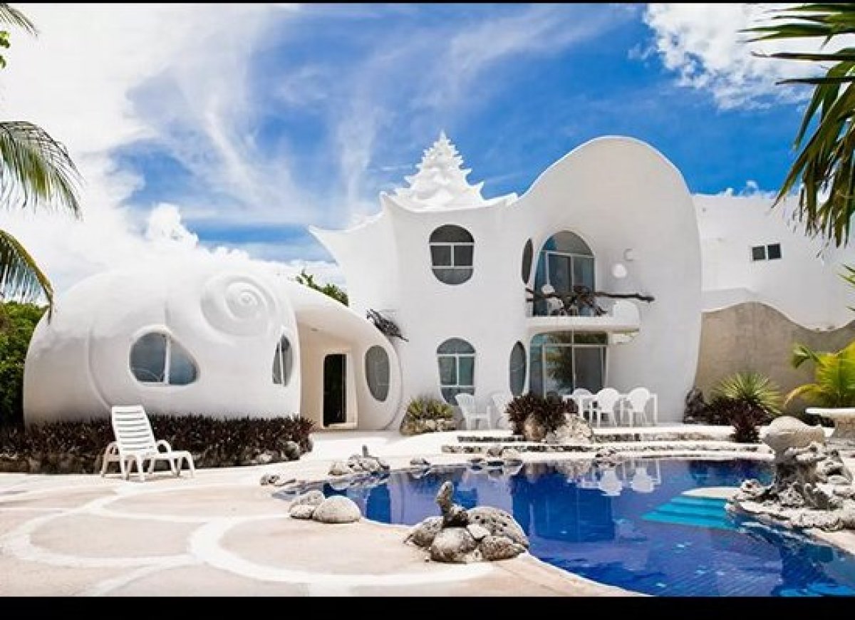 Situată în Mexic, Seashell House poate fi închiriată pentru suma modică de 249 de dolari pe noapte.