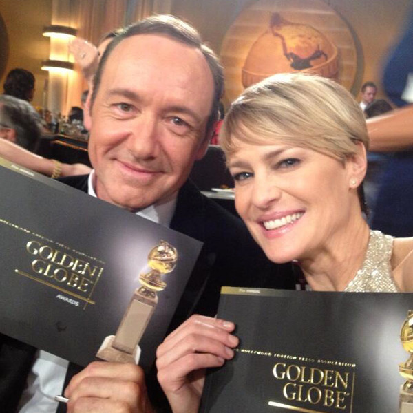 Robin Wright, alături de partenerul ei, Kewin Spacey.