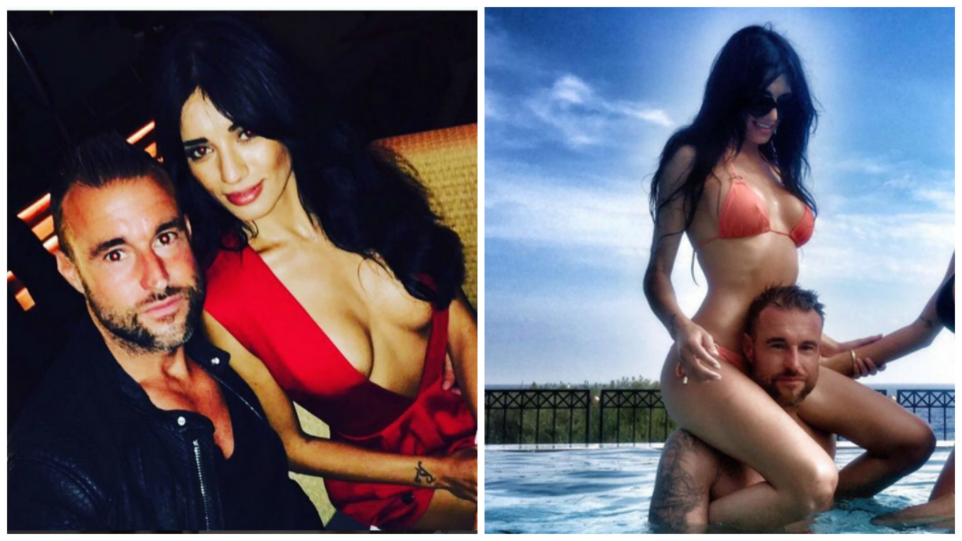 Philipp Plein, alături de românca Andreea Sasu.