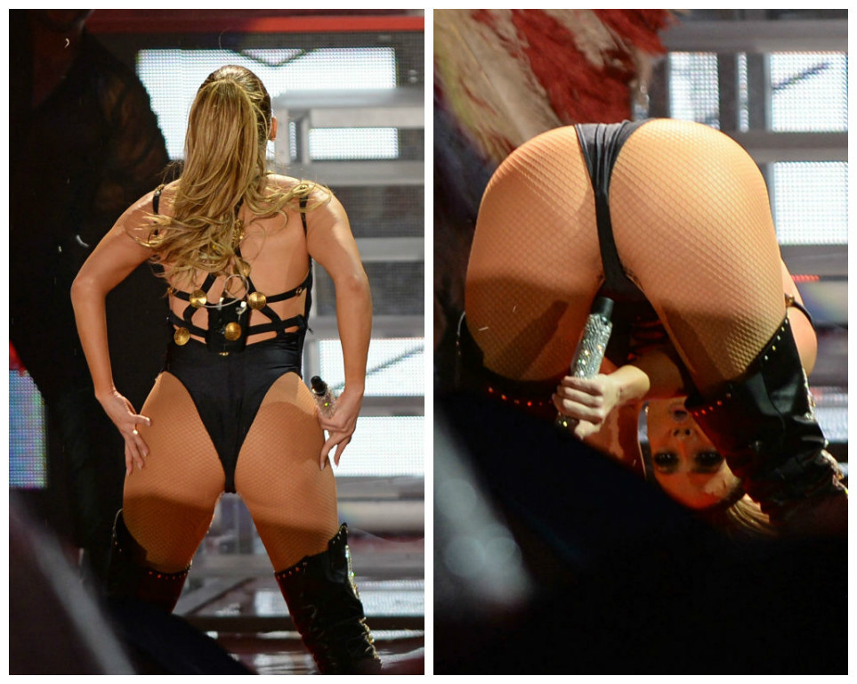Jennifer Lopez şi-a arătat zonele intime în timpul unui concert.