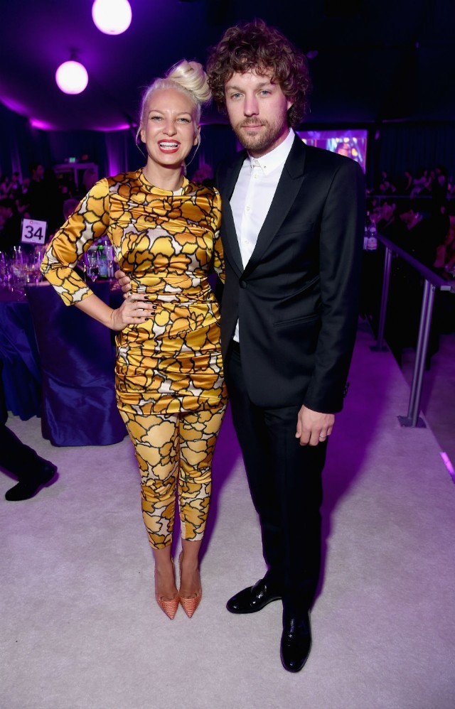 Sia şi Erik Lang pe vremea când formau un cuplu fericit