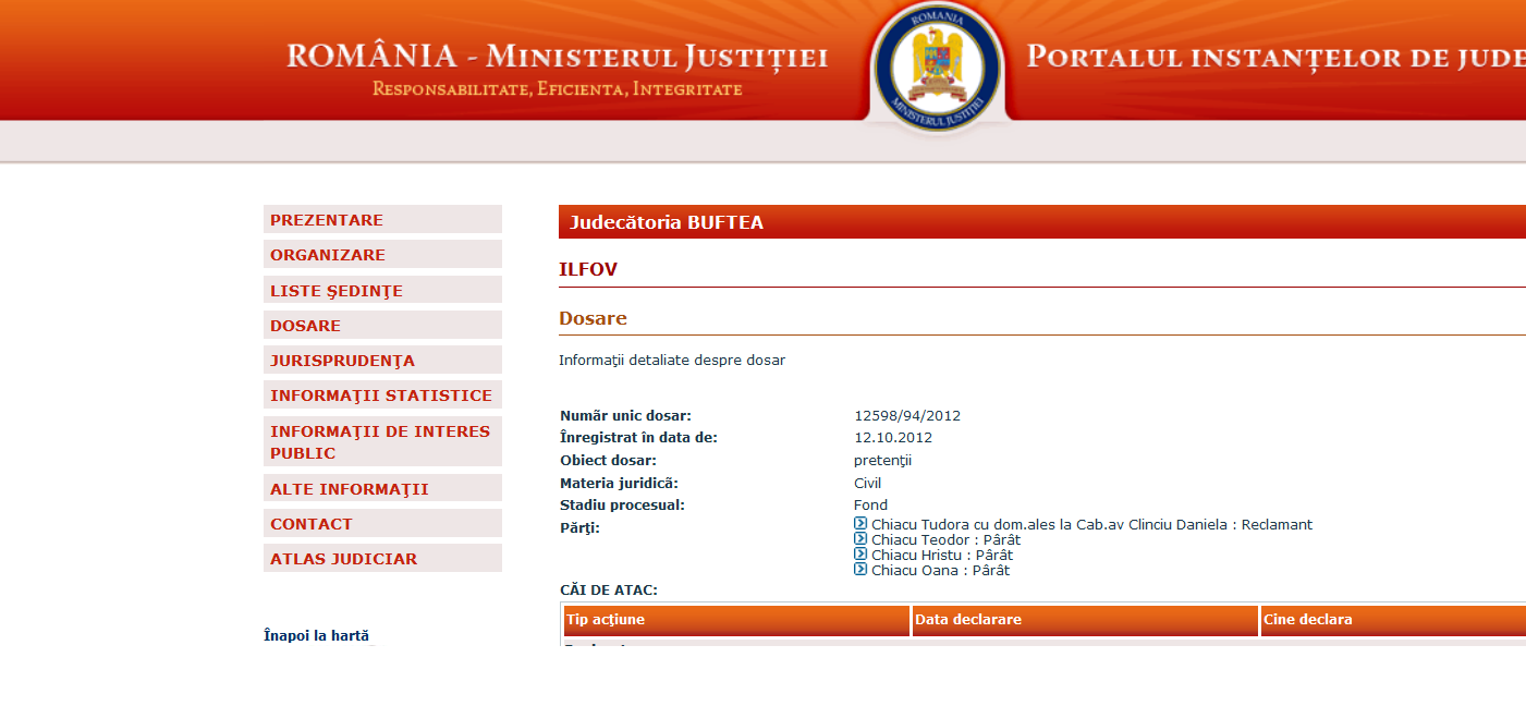 Aceasta este cererea de chemare in instanta